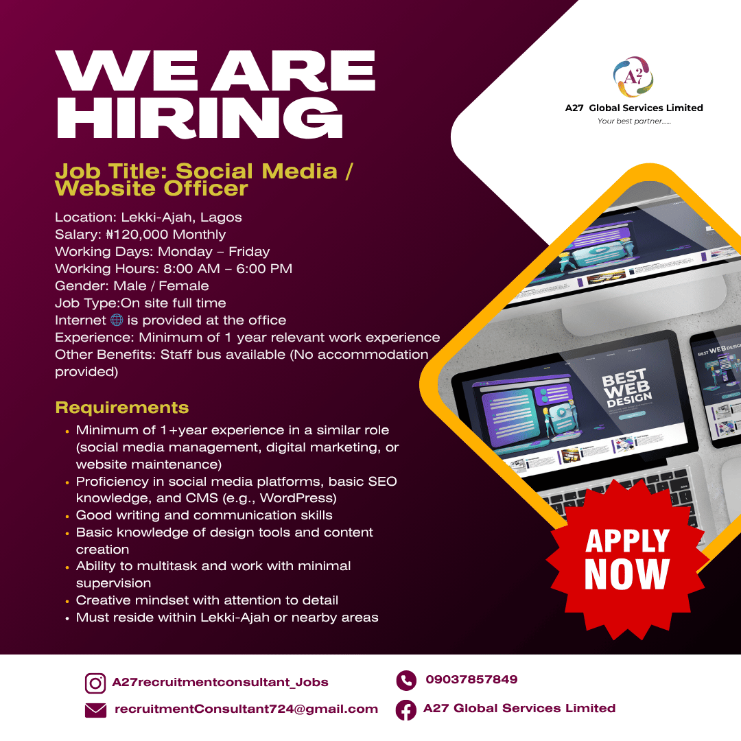 Social Media / Website Officer